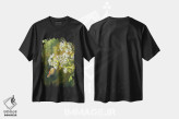 تیشرت مشکی طرح دار زندگی در باغ، مدیوم اثر بروس ناوراکه | فروشگاه ایماژ
