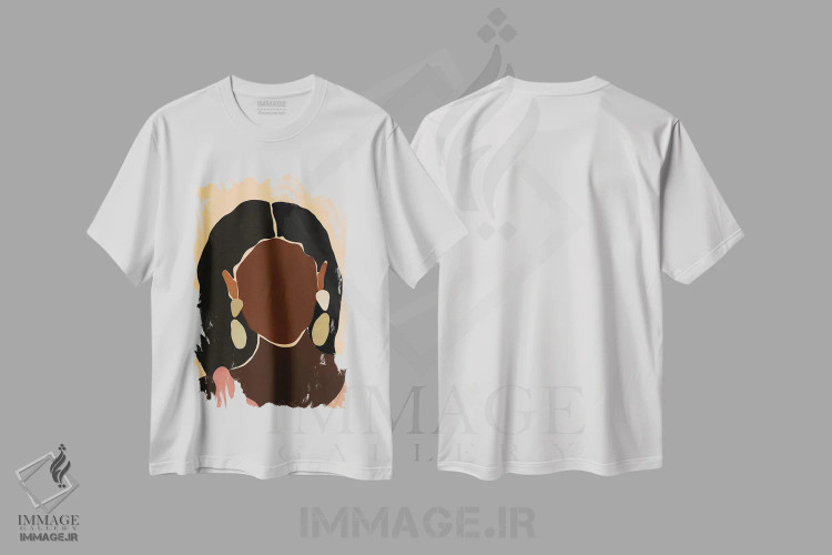 تیشرت سفید طرح دار مونِه، هنر آمریکایی آفریقایی تبار اثر بریا نیکول | immage.ir