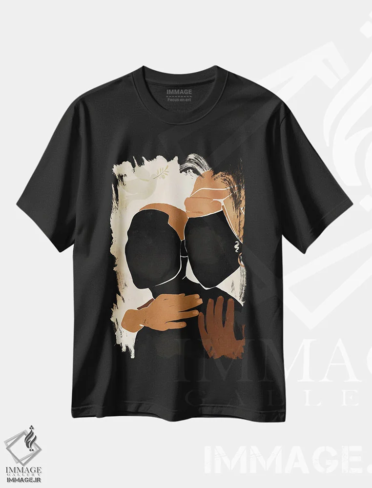 تیشرت مشکی طرح دار محافظت کن، هنر آمریکایی آفریقایی تبار اثر بریا نیکول | immage.ir