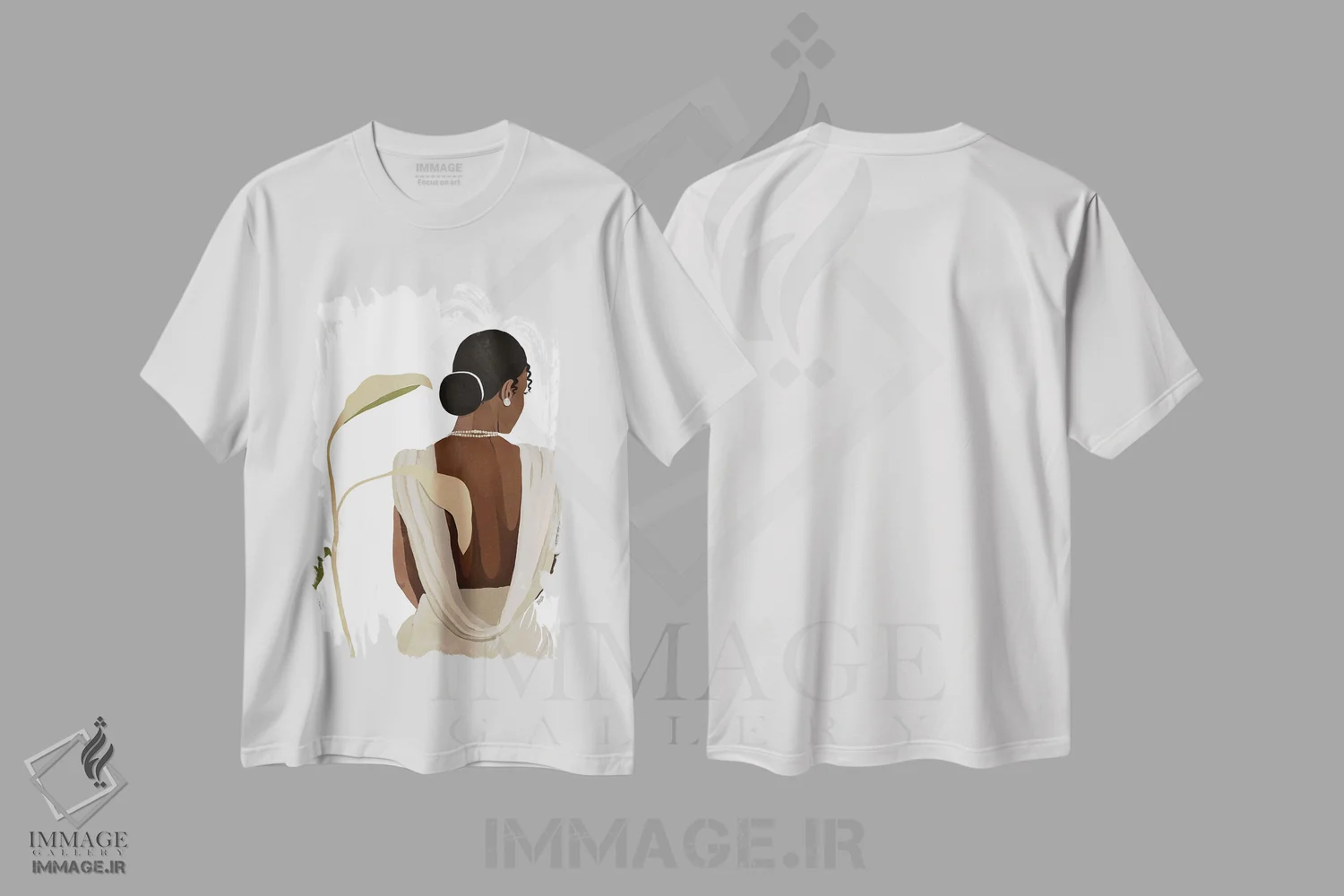 تیشرت سفید طرح دار نورا، هنر آمریکایی آفریقایی تبار اثر بریا نیکول | immage.ir