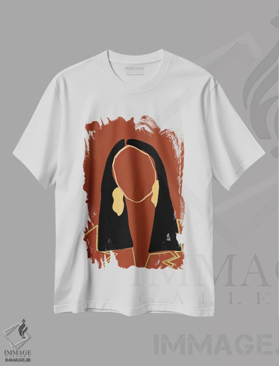 تیشرت سفید طرح دار جوی، هنر آمریکایی آفریقایی تبار اثر بریا نیکول | فروشگاه ایماژ
