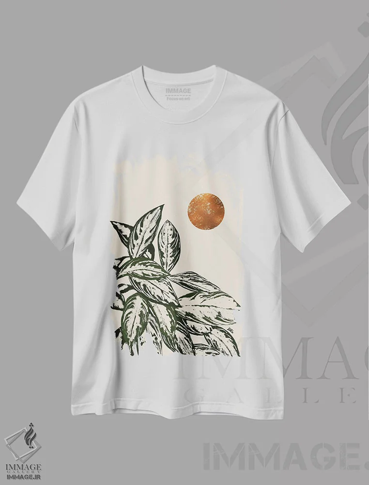 تیشرت سفید طرح دار کالاس II، تزئینی اثر بریا نیکول | فروشگاه ایماژ