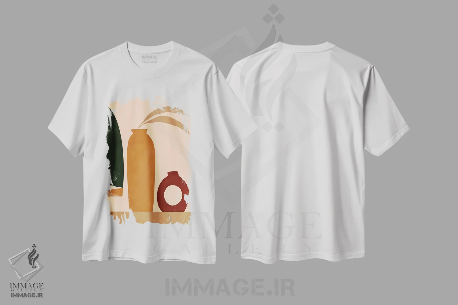 تیشرت سفید طرح دار اُخر II، تزئینی اثر بریا نیکول | immage.ir