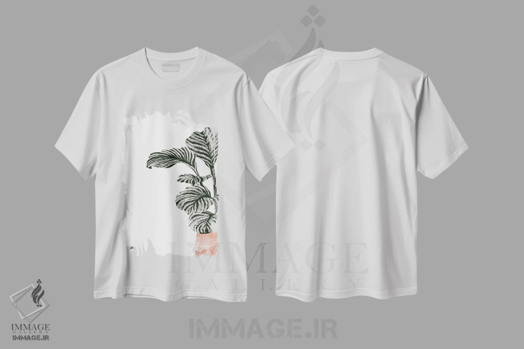 تیشرت سفید طرح دار کالاس II، تزئینی اثر بریا نیکول | فروشگاه ایماژ