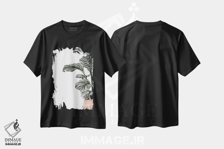 تیشرت مشکی طرح دار کالاس II، تزئینی اثر بریا نیکول | immage.ir