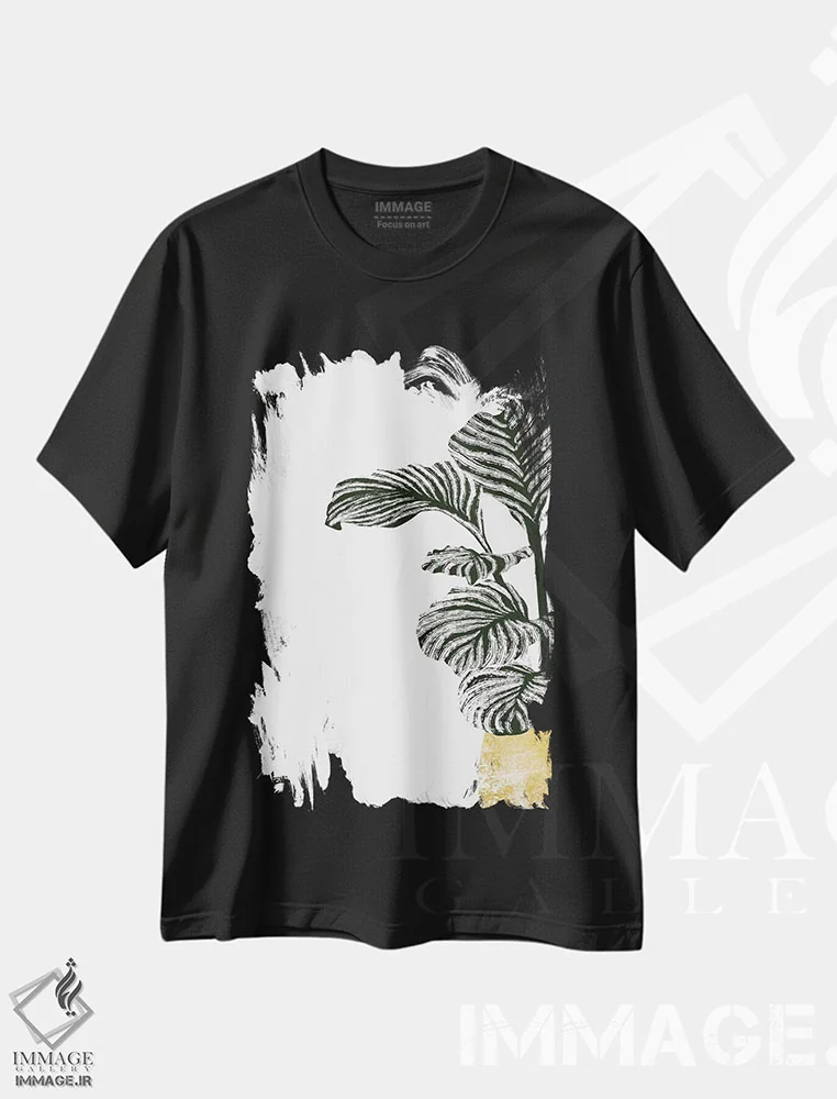 تیشرت مشکی طرح دار کالاس I، تزئینی اثر بریا نیکول | فروشگاه ایماژ
