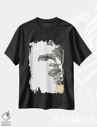تیشرت مشکی طرح دار کالاس I، تزئینی اثر بریا نیکول | فروشگاه ایماژ