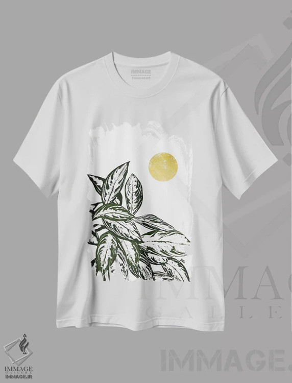 تیشرت سفید طرح دار کالاس II، تزئینی اثر بریا نیکول | فروشگاه ایماژ