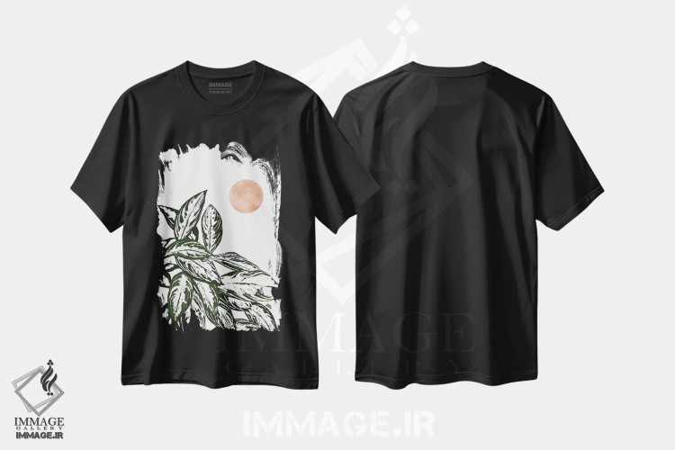تیشرت مشکی طرح دار کالاس I، تزئینی اثر بریا نیکول | immage.ir