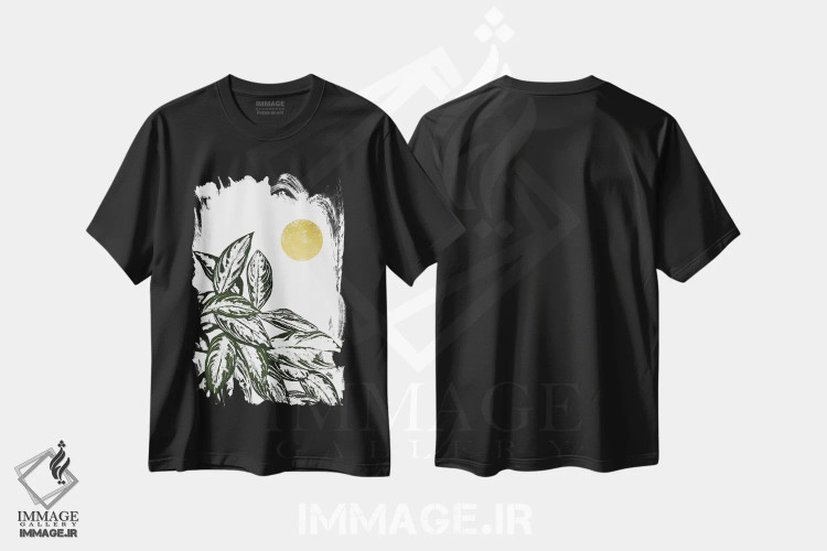 تیشرت مشکی طرح دار کالاس II، تزئینی اثر بریا نیکول | immage.ir