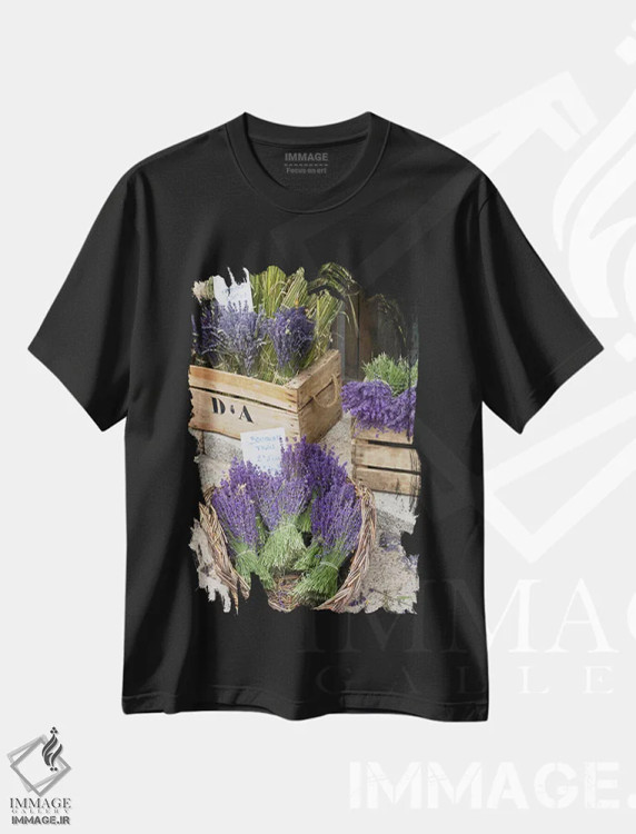 تیشرت مشکی طرح دار آثار برندا ثارپ - immage.ir