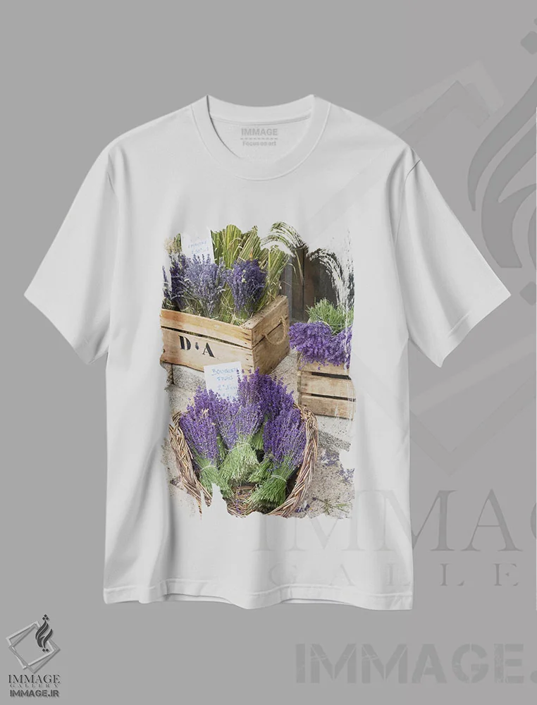 تیشرت سفید طرح دار آثار برندا ثارپ - فروشگاه ایماژ