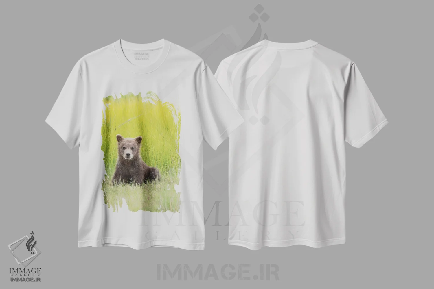 تیشرت سفید طرح دار آثار برندا ثارپ - immage.ir
