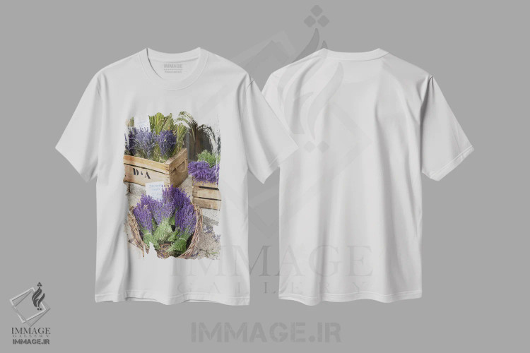 تیشرت سفید طرح دار آثار برندا ثارپ - فروشگاه ایماژ
