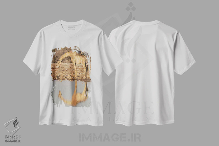 تیشرت سفید طرح دار آثار برندا ثارپ - فروشگاه ایماژ