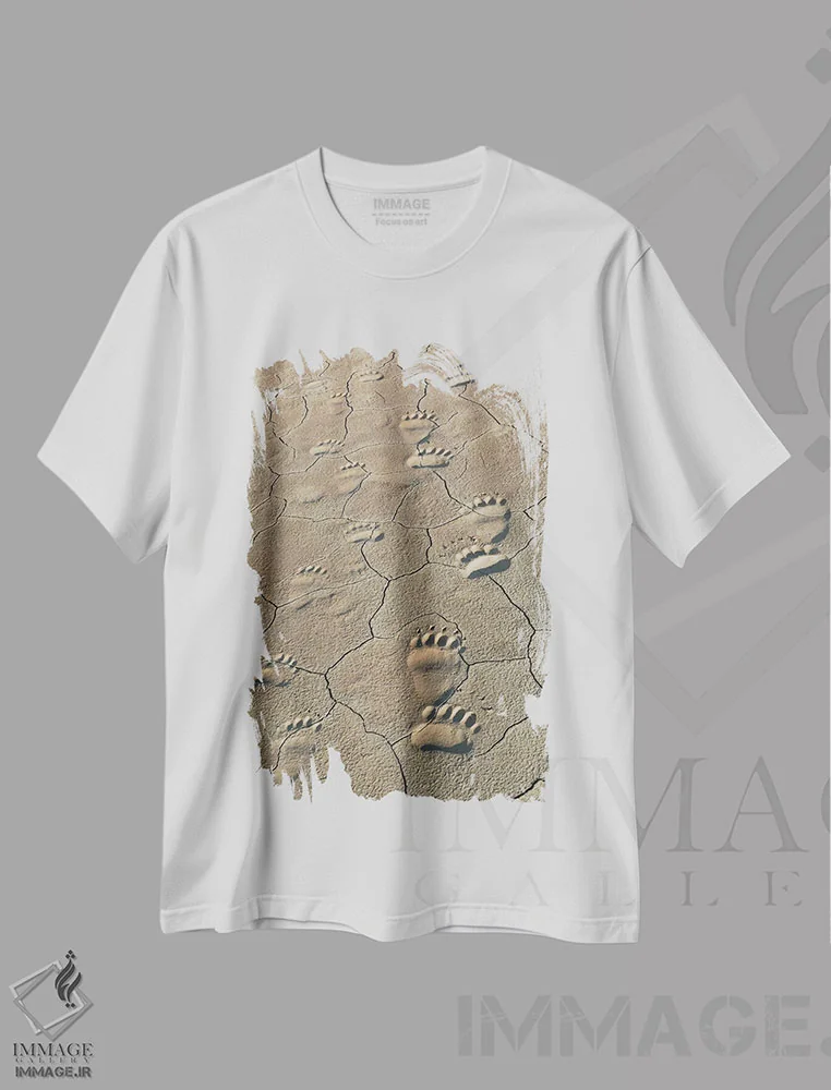 تیشرت سفید طرح دار آثار برندا ثارپ - فروشگاه ایماژ