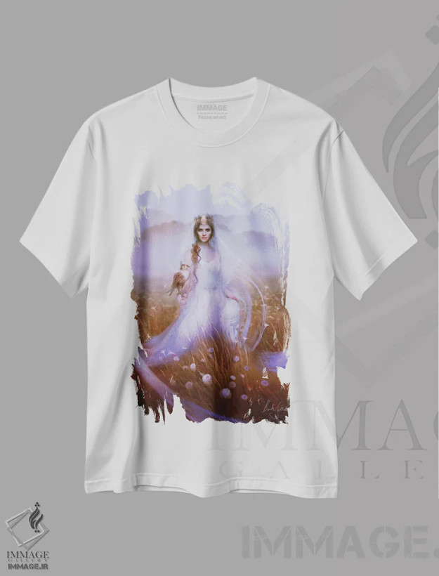 تیشرت سفید طرح دار گوینِوِر، هنر دیجیتال اثر بنت شلیک | فروشگاه ایماژ