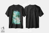 تیشرت مشکی طرح دار ایس، هنر دیجیتال اثر بنت شلیک | فروشگاه ایماژ