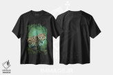 تیشرت مشکی طرح دار پلنگ، هنر دیجیتال اثر بنت شلیک | immage.ir