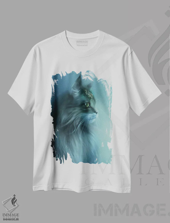 تیشرت سفید طرح دار نجیب اثر بنت شلیک | immage.ir