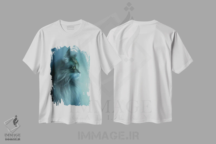 تیشرت سفید طرح دار نجیب اثر بنت شلیک | immage.ir