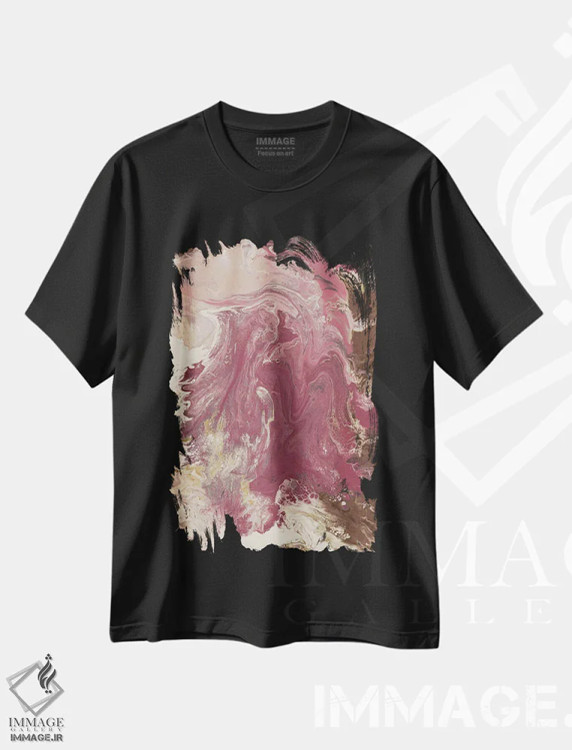 تیشرت مشکی طرح دار ام۱۵۱ وی۳۱ اثر بن اشنایدر | فروشگاه ایماژ