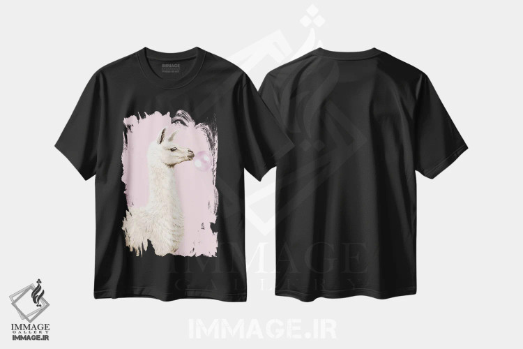 تیشرت مشکی طرح دار آثار بگ نوز ورک - immage.ir