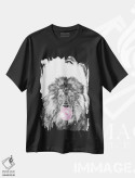 تیشرت مشکی طرح دار شیر در حال فوت کردن آدامس بادکنکی، تزئینی اثر بگ نوز ورک | immage.ir