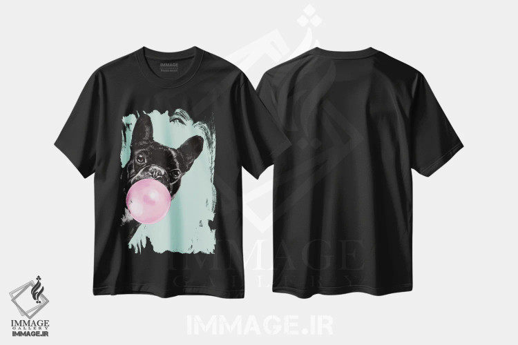 تیشرت مشکی طرح دار آثار بگ نوز ورک - immage.ir