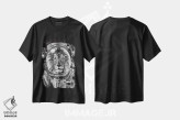 تیشرت مشکی طرح دار سلفی شیر فضانورد، تزئینی اثر بگ نوز ورک | immage.ir