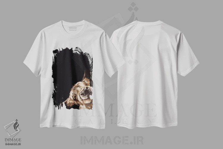 تیشرت سفید طرح دار گاو کوهستانی شیطان در رنگ سیاه، تزئینی اثر بگ نوز ورک | immage.ir