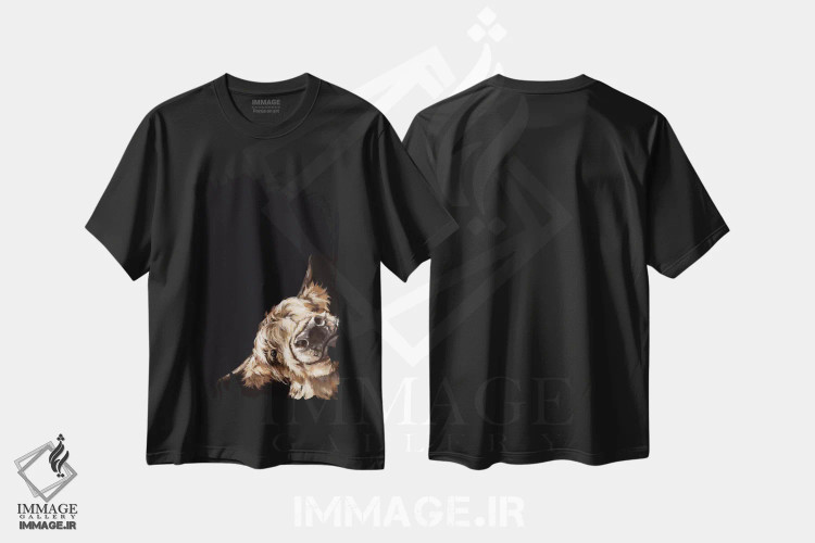 تیشرت مشکی طرح دار گاو کوهستانی شیطان در رنگ سیاه، تزئینی اثر بگ نوز ورک | فروشگاه ایماژ