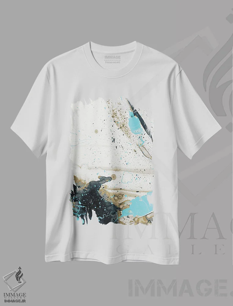 تیشرت سفید طرح دار جوهر دوران قرنطینه II اثر ۳۳ استخوان شکسته | فروشگاه ایماژ