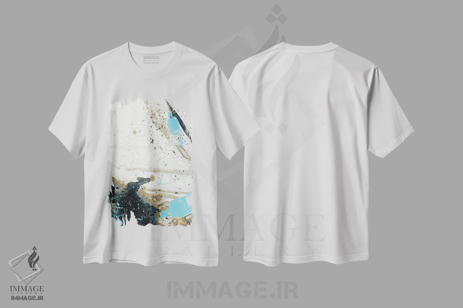 تیشرت سفید طرح دار جوهر دوران قرنطینه II اثر ۳۳ استخوان شکسته | فروشگاه ایماژ