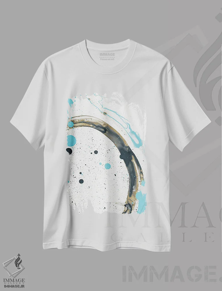 تیشرت سفید طرح دار جوهر دوران قرنطینه I اثر ۳۳ استخوان شکسته | immage.ir