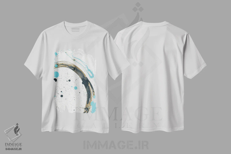 تیشرت سفید طرح دار جوهر دوران قرنطینه I اثر ۳۳ استخوان شکسته | immage.ir