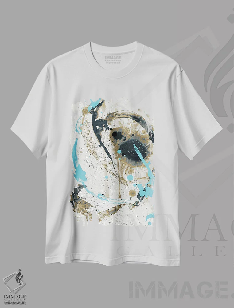 تیشرت سفید طرح دار جوهر دوران قرنطینه III اثر ۳۳ استخوان شکسته | immage.ir