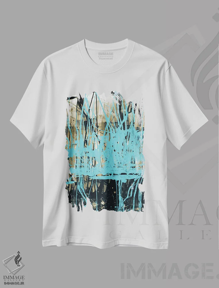تیشرت سفید طرح دار جوهر دوران قرنطینه IV اثر ۳۳ استخوان شکسته | فروشگاه ایماژ