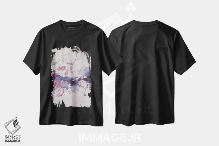 تیشرت مشکی طرح دار رویاسرایی اثر ۳۳ استخوان شکسته | فروشگاه ایماژ
