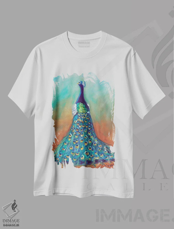 تیشرت سفید طرح دار راه های اسرارآمیز، تزئینی اثر مارنی بورک | فروشگاه ایماژ