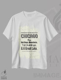 تیشرت سفید طرح دار شیکاگو فراتر از این هاست، هنر دیجیتال اثر پرینت های بنتون پارک | فروشگاه ایماژ