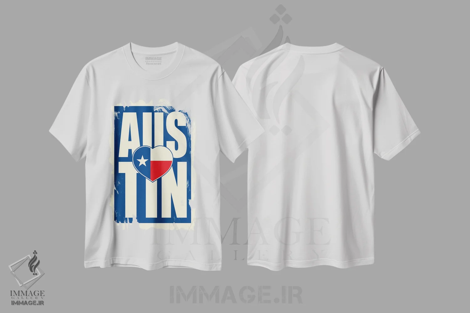 تیشرت سفید طرح دار قلب تایپوگرافی آستین، هنر دیجیتال اثر پرینت های بنتون پارک | فروشگاه ایماژ