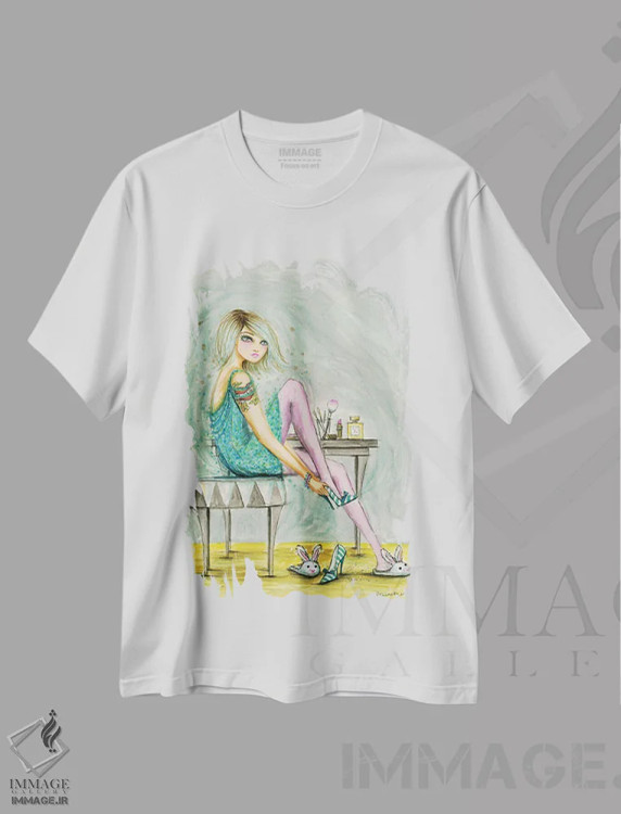 تیشرت سفید طرح دار کفش پاشنه بلند، آخرین لمس استایل اثر بلا پیلار | immage.ir
