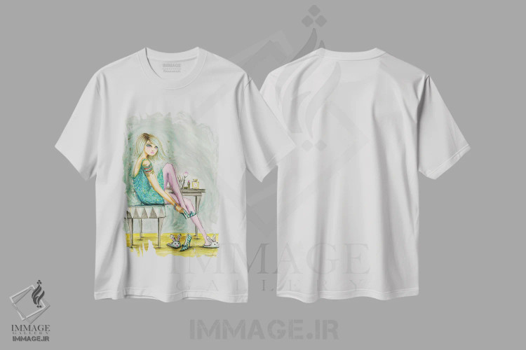 تیشرت سفید طرح دار کفش پاشنه بلند، آخرین لمس استایل اثر بلا پیلار | immage.ir