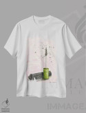 تیشرت سفید طرح دار ریمل، دکور معاصر اثر بلا پیلار | فروشگاه ایماژ