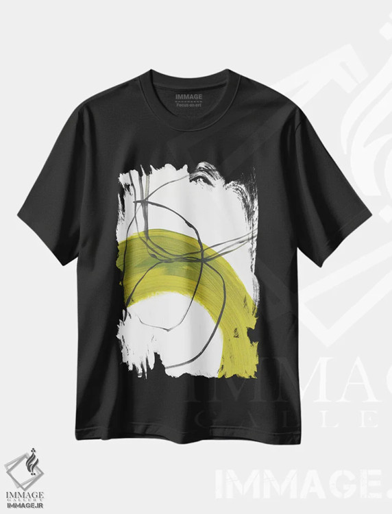 تیشرت مشکی طرح دار هم آمیزی سیتـرون شماره ۱ اثر برانوین بیکر | immage.ir