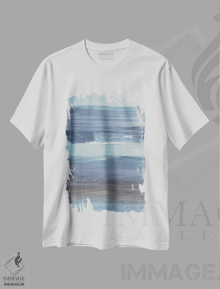 تیشرت سفید طرح دار روح اقیانوس شماره ۲ اثر برانوین بیکر | فروشگاه ایماژ