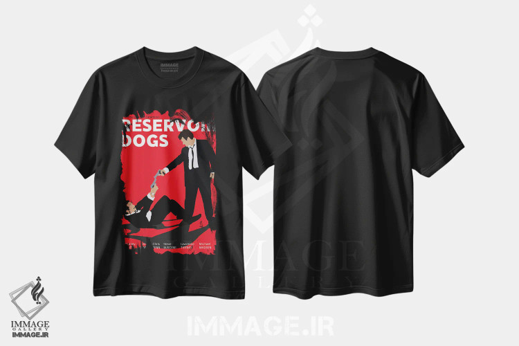 تیشرت مشکی طرح دار سگ های انباری، هنر دیجیتال اثر بوریلیانا | immage.ir