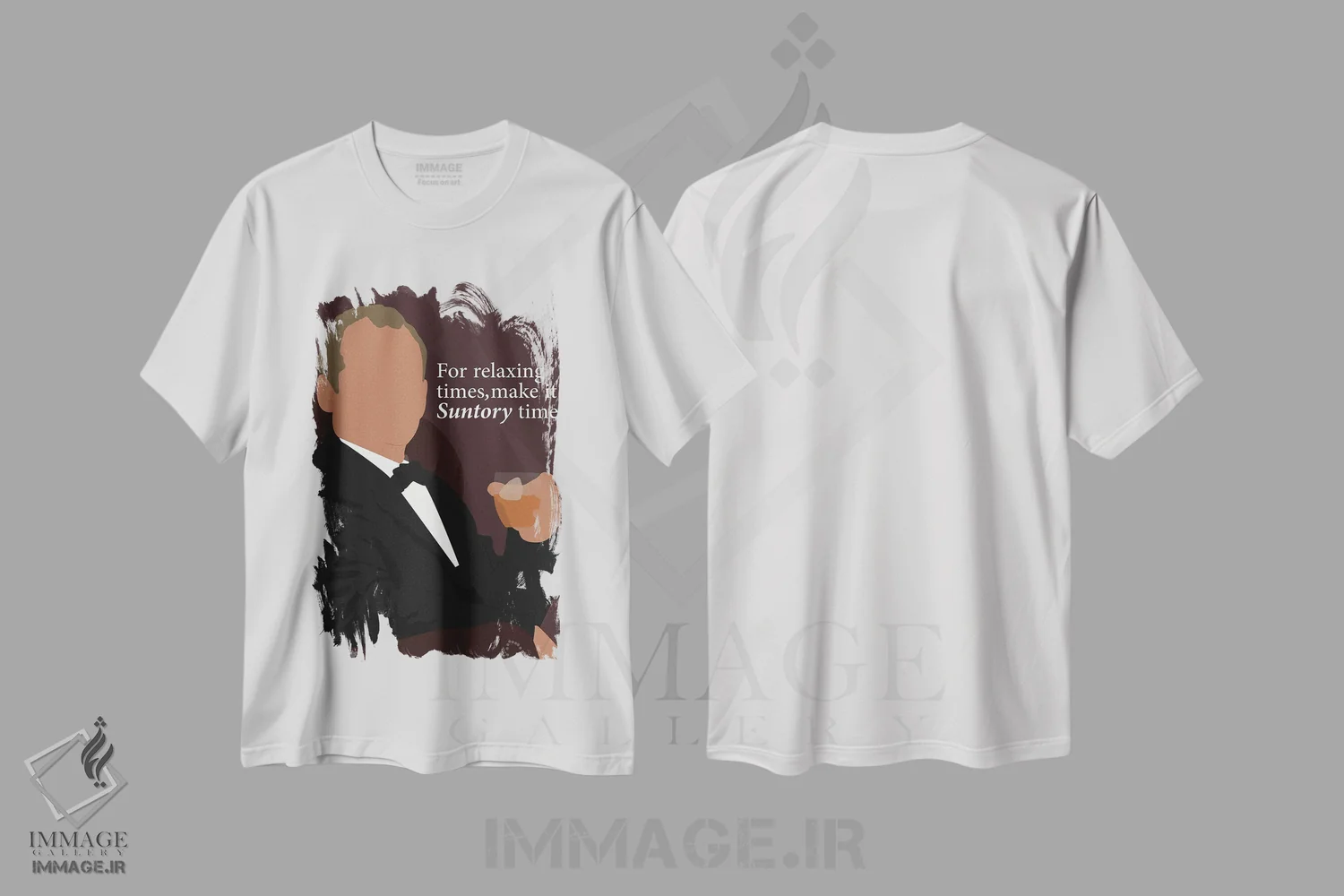 تیشرت سفید طرح دار گمشده در ترجمه، هنر دیجیتال اثر بوریلیانا | immage.ir