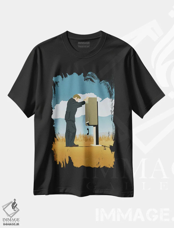 تیشرت مشکی طرح دار بهتره با سال تماس بگیری II، هنر دیجیتال اثر بوریلیانا | immage.ir